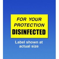 Palmero Healthcare Disinfected Labels - 250/roll